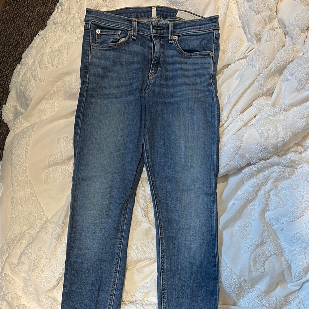 Rag & Bone Blue Skinny Jeans with Stretch